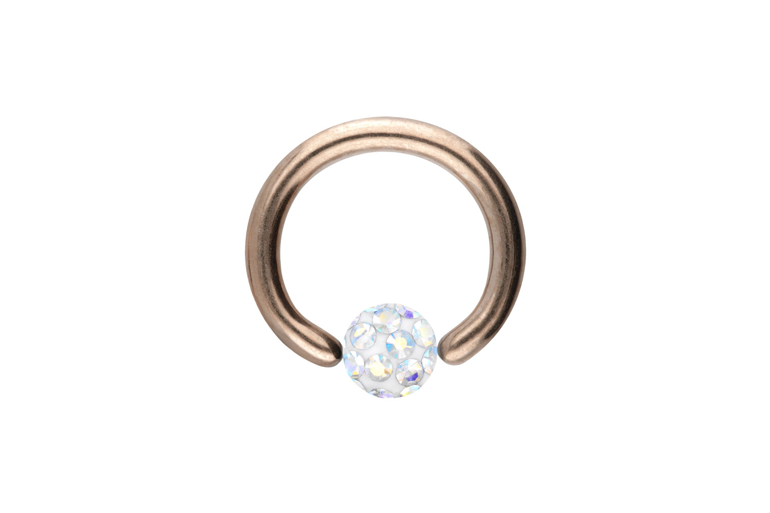 Chirurgenstahl Klemmkugelring Piercing EPOXY-KUGEL